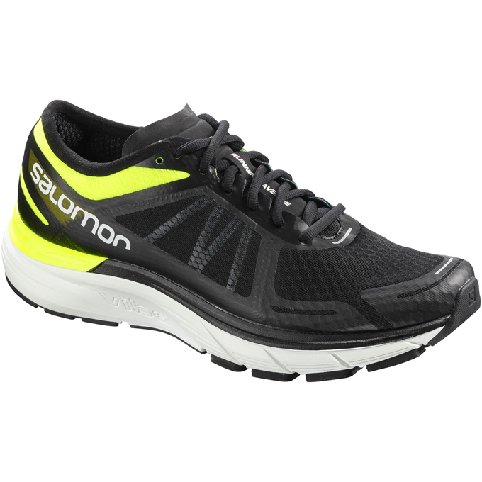 Chaussure Running Salomon Homme Noir / Jaune - Salomon SONIC RA MAX - France (0453-HKPCD)